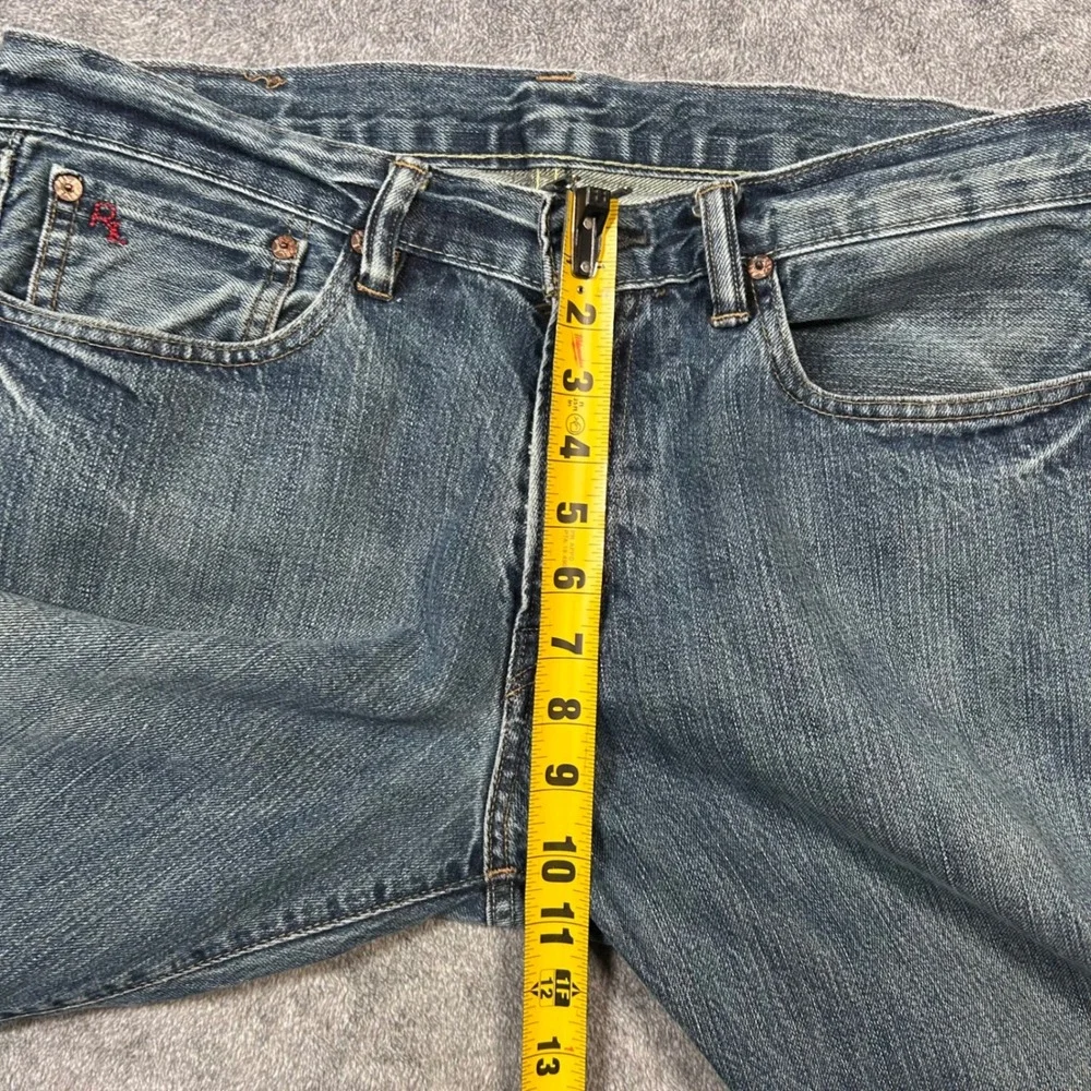 Polo Ralph Lauren Classic 867 Jeans Mens 34x33 Blue Denim Straight Leg Wash VTG
